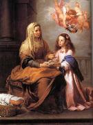 Bartolome Esteban Murillo St Anne and the small Virgin Mary painting